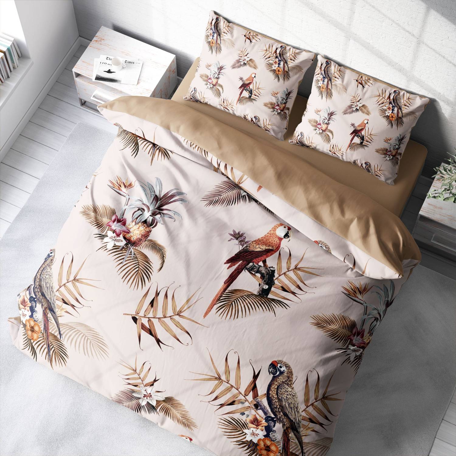 MonoHome ParLand 3D Cotton Satin Double Duvet Cover Set