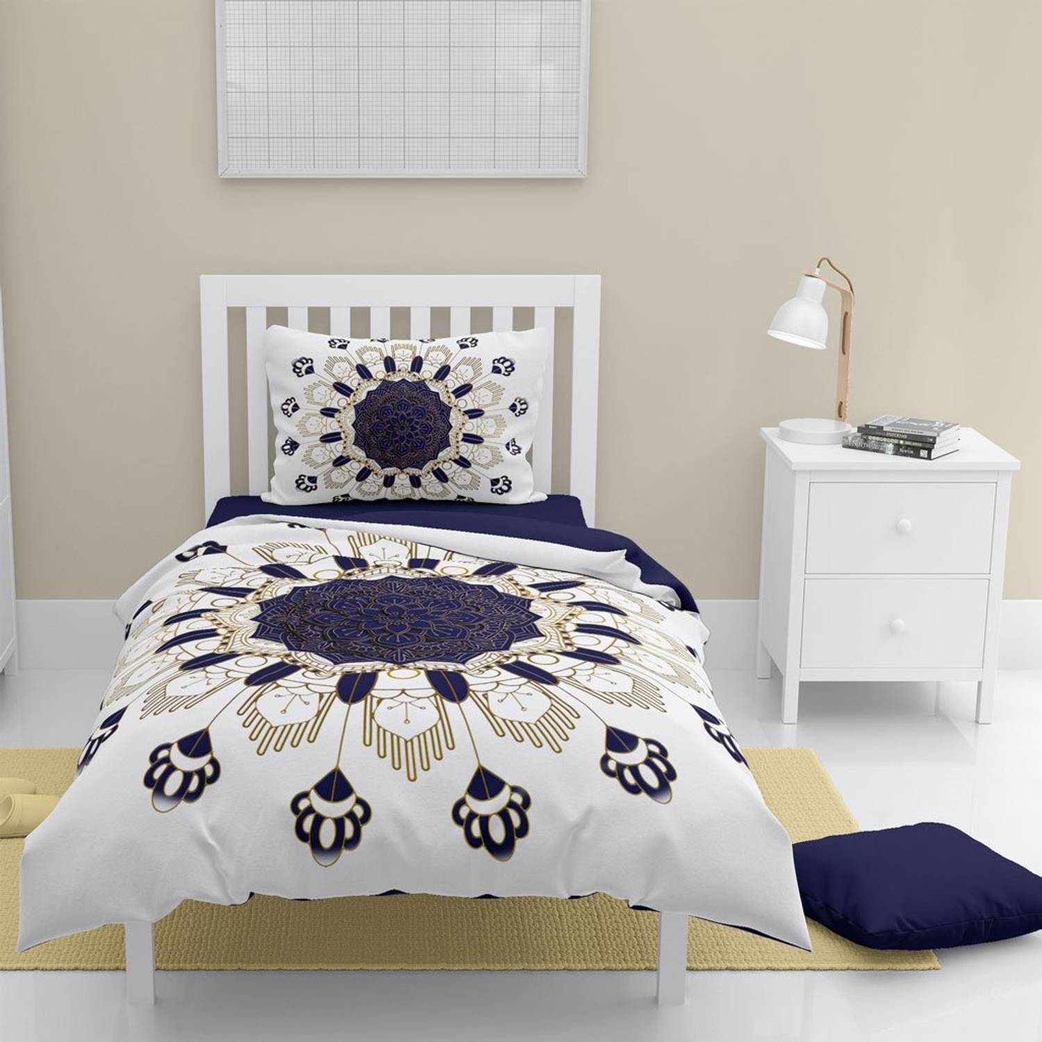 MonoHome Osmanlı III 3D Pamuk Saten Tek Kişilik Nevresim Takımı