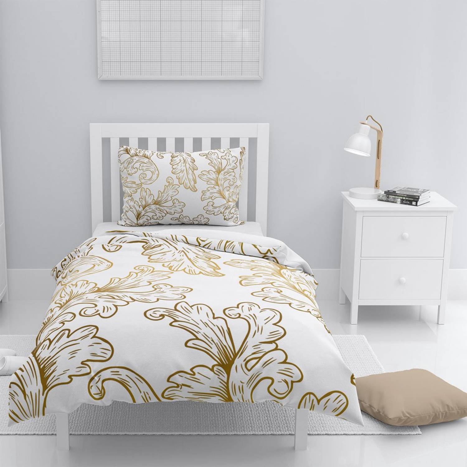 MonoHome Osmanlı VII 3D Pamuk Saten Tek Kişilik Nevresim Takımı