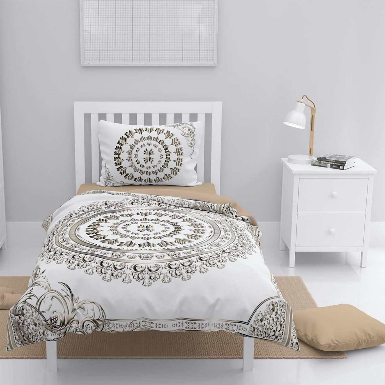 MonoHome Osmanlı IX 3D Pamuk Saten Tek Kişilik Nevresim Takımı