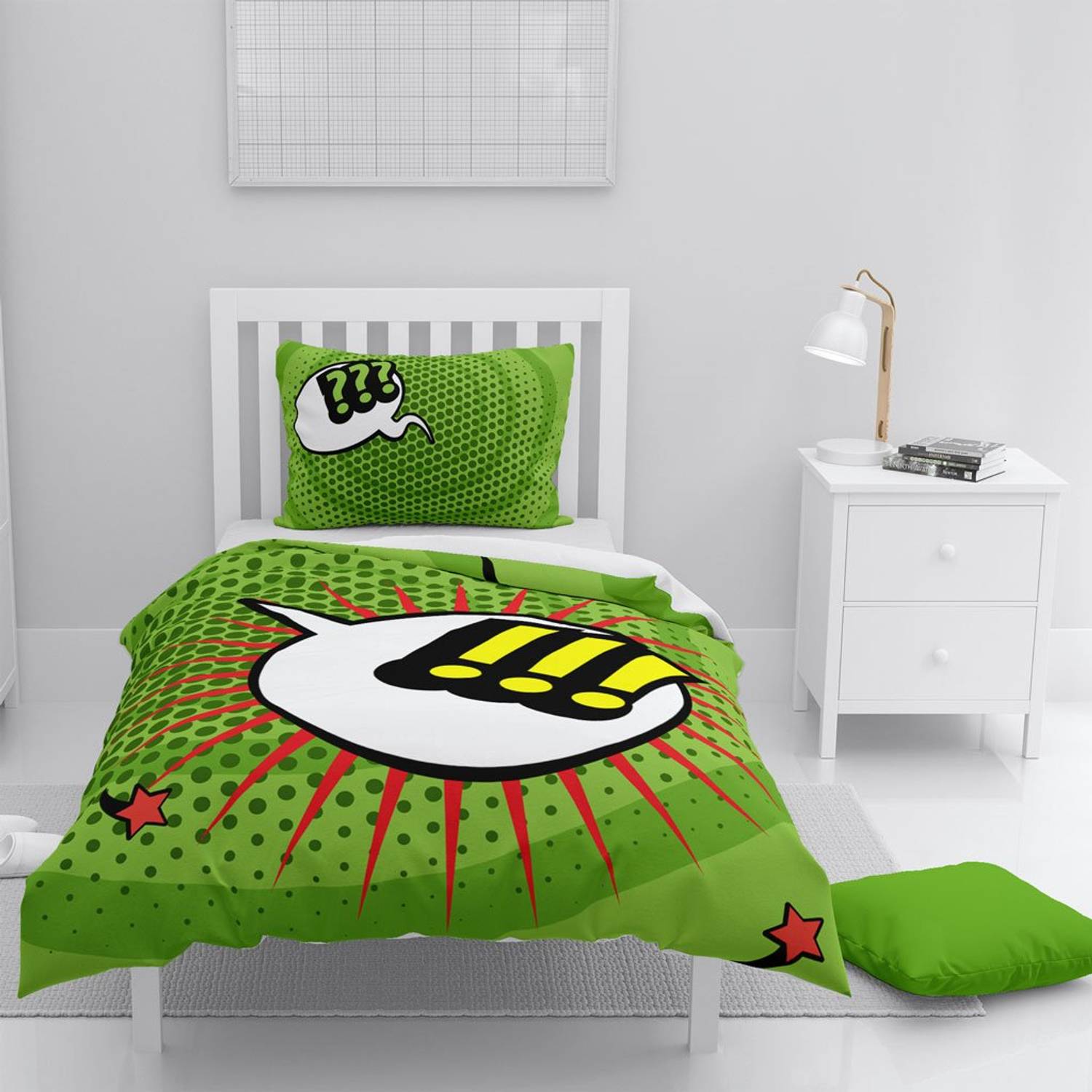 MonoHome Attention 3D Cotton Satin Single Duvet Cover Set