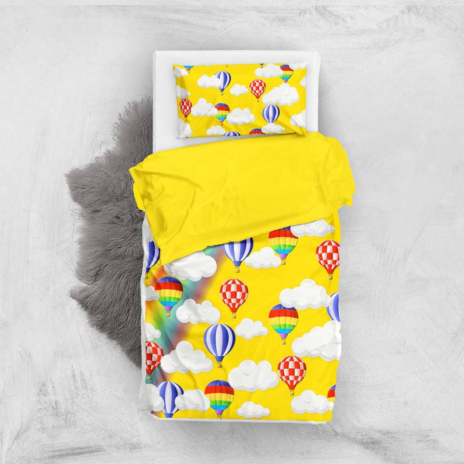 MonoHome Yellow Sky 3D Baby Duvet Cover Set