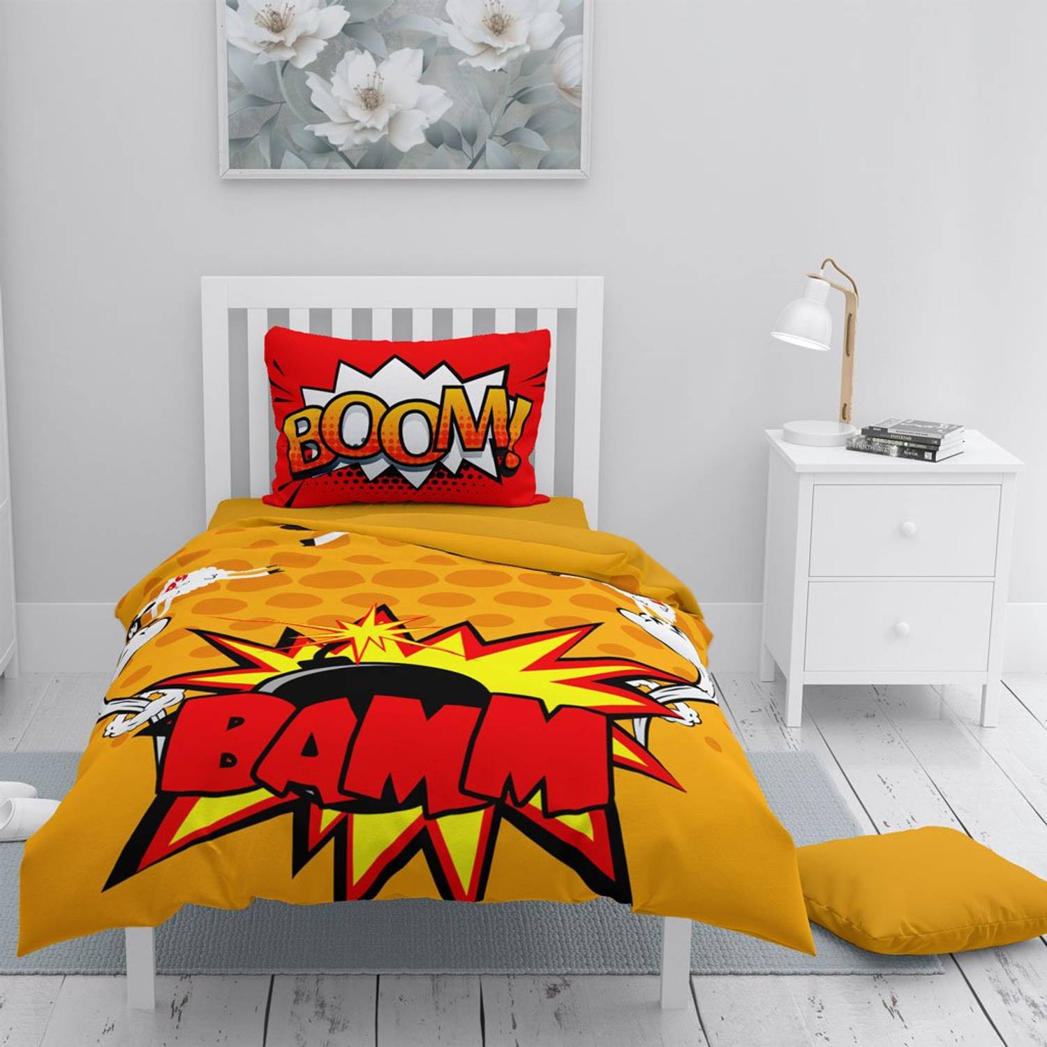 Monohome Sheep 3D Cotton Satin Single Duvet Cover Set