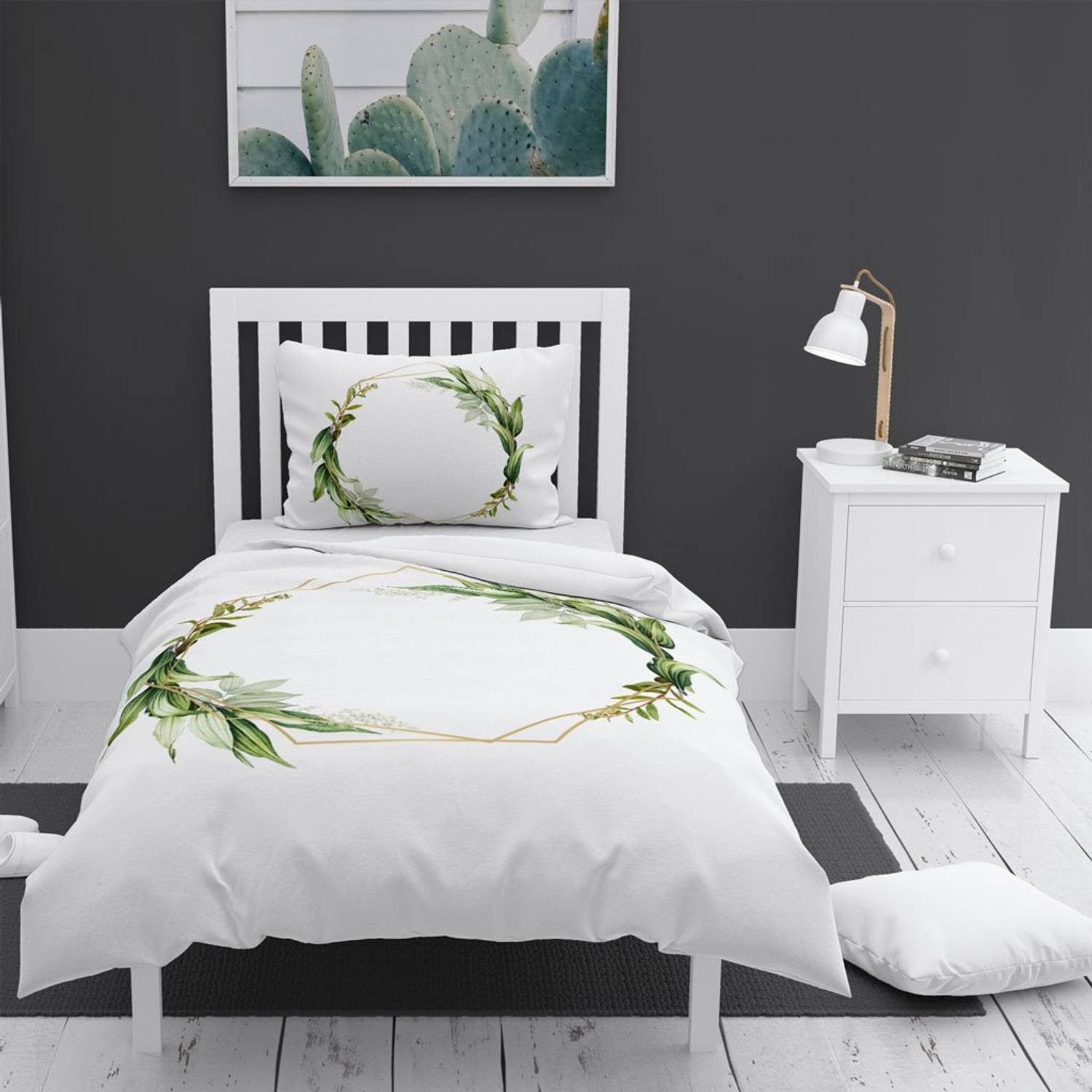 Monohome Sarmaşık 3D Pamuk Saten Tek Kişilik Nevresim Takımı