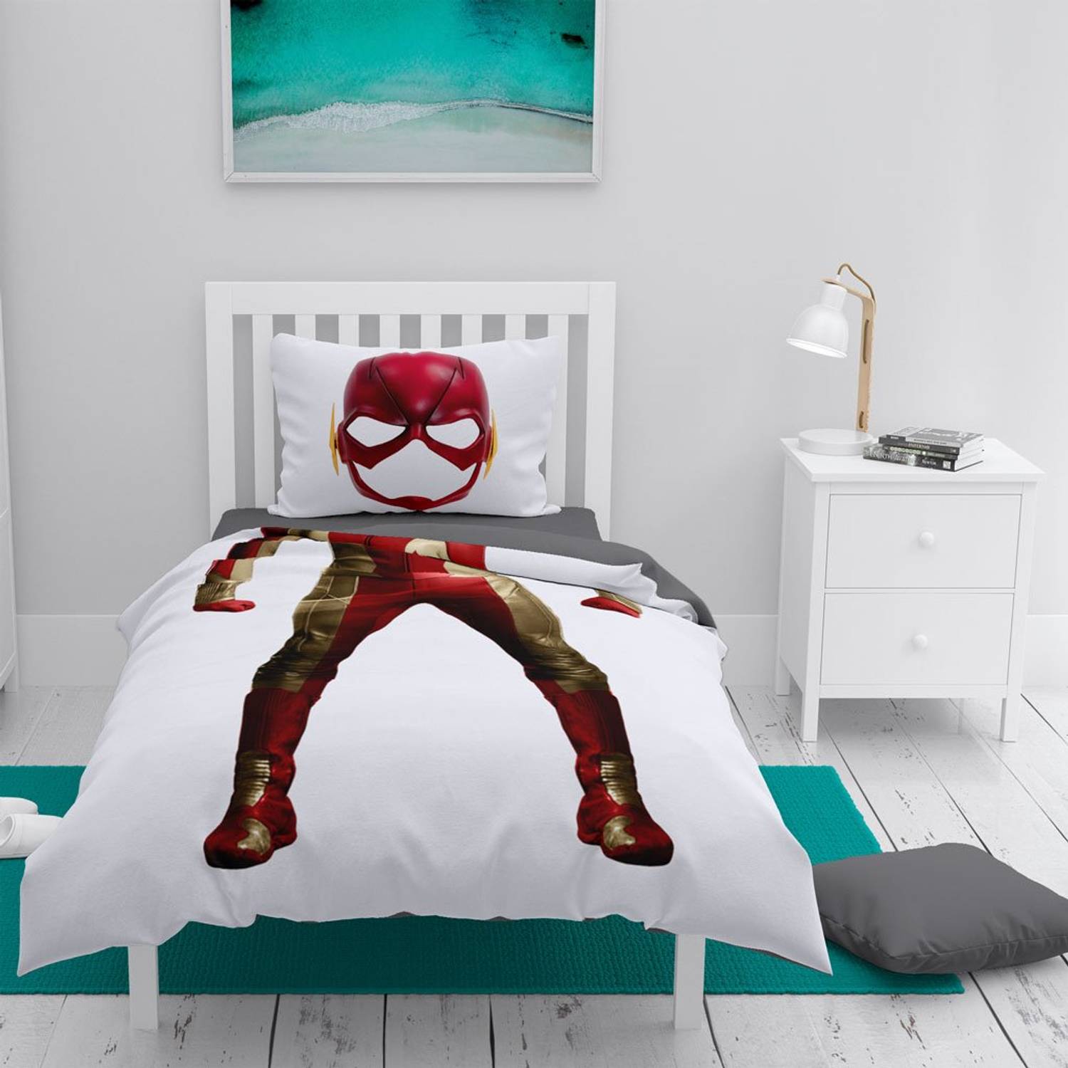 MonoHome Speedster 3D Cotton Satin Kids Duvet Cover Set