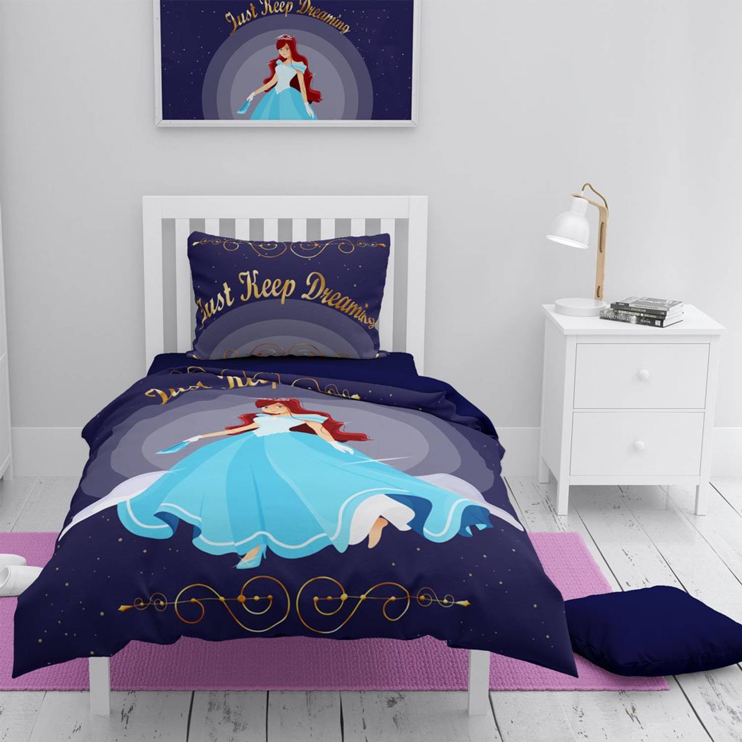 MonoHome Girl Dreams 3D Pamuk Saten Çocuk Nevresim Takımı