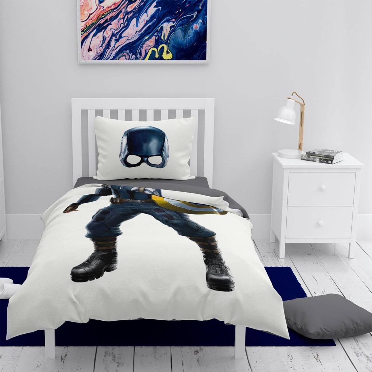 Набір постільної білизни MonoHome Kaptan 3D з бавовняного сатину для дітей, 160 см x 220 см, особливе плетиво, яскравий цифровий друк