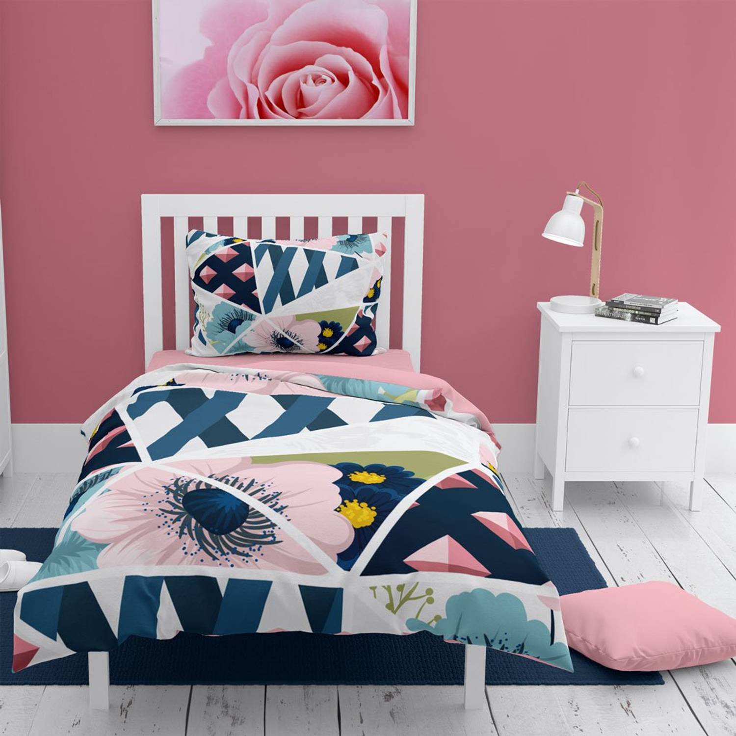 MonoHome Whatever 3D Cotton Satin Single Duvet Cover Set