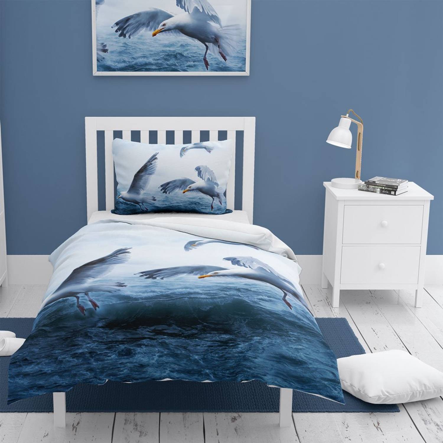 MonoHome Martı 3D Cotton Satin Single Duvet Cover Set