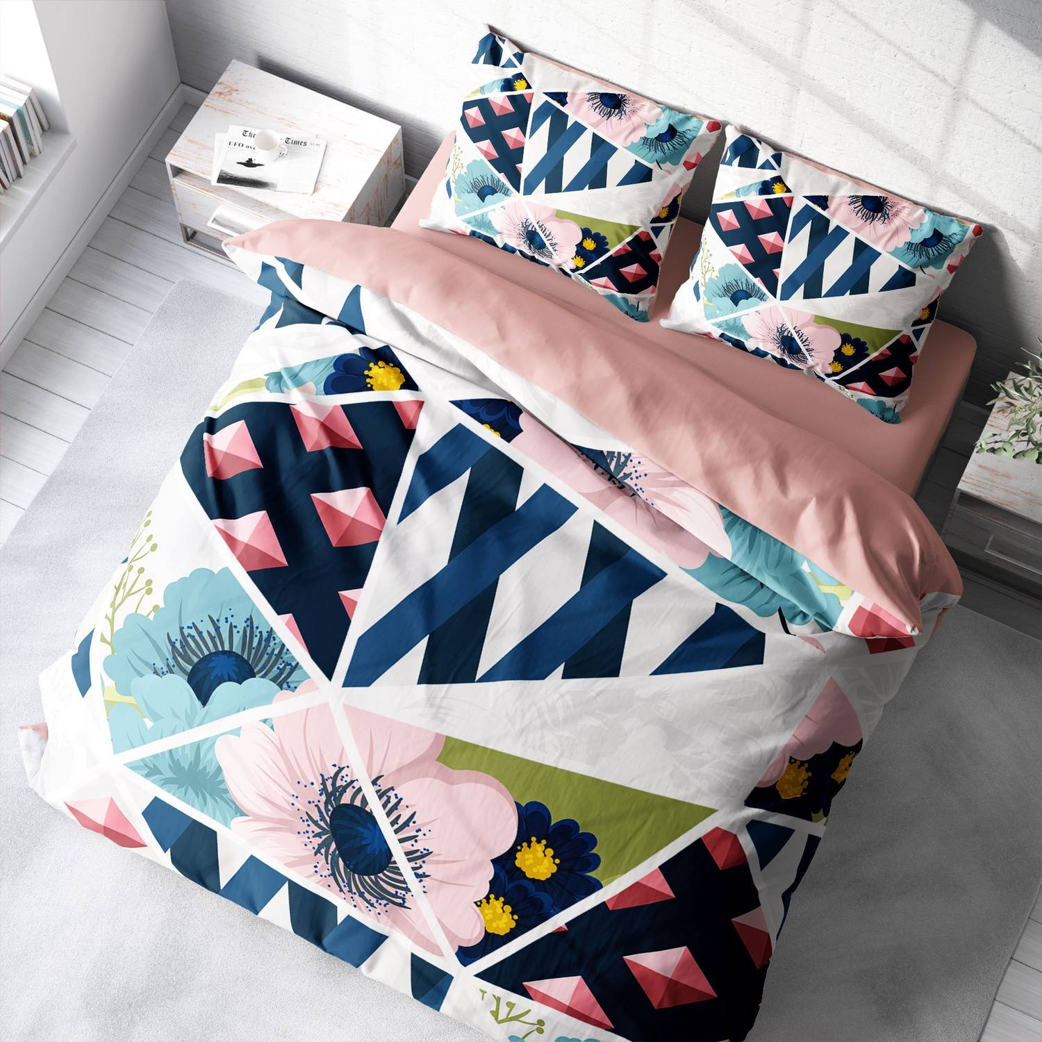 MonoHome Whatever 3D Cotton Satin Double Duvet Cover Set