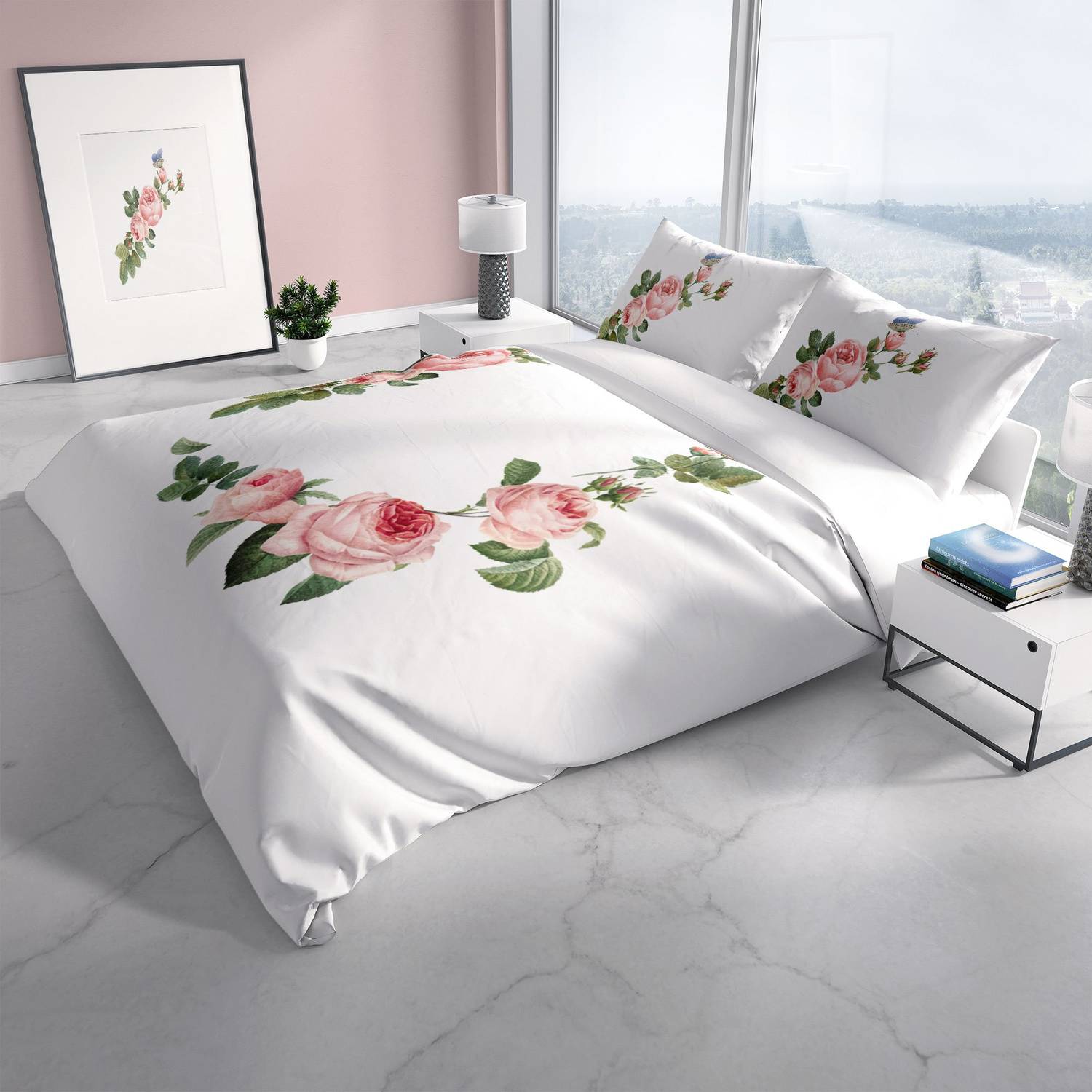 Постільна білизна Cattleya Pinkivy 3D з бавовняного сатину, двоспальна, 200x220 см, яскраві кольори, високоякісна тканина, антикризова обробка