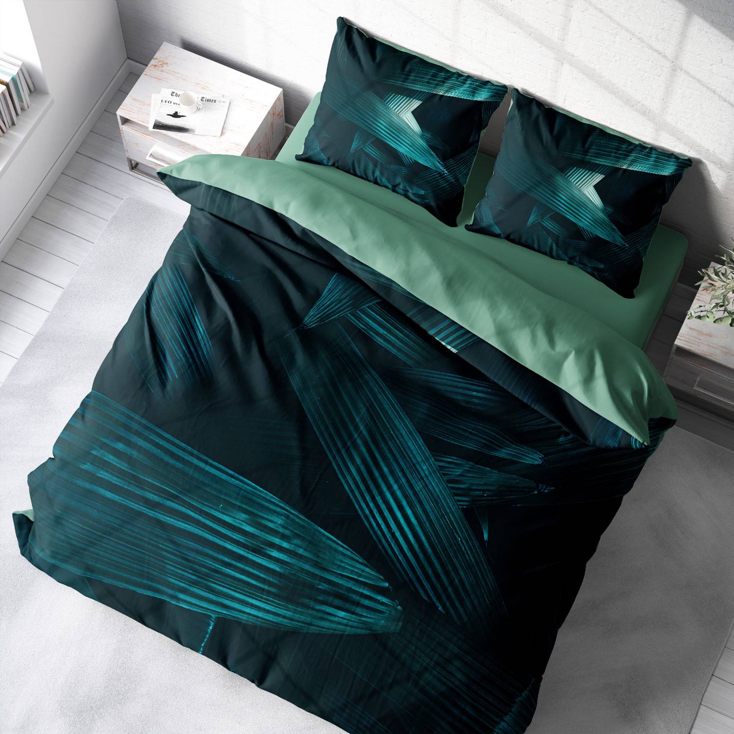 MonoHome Deep Nefti 3D Cotton Satin Double Duvet Cover Set