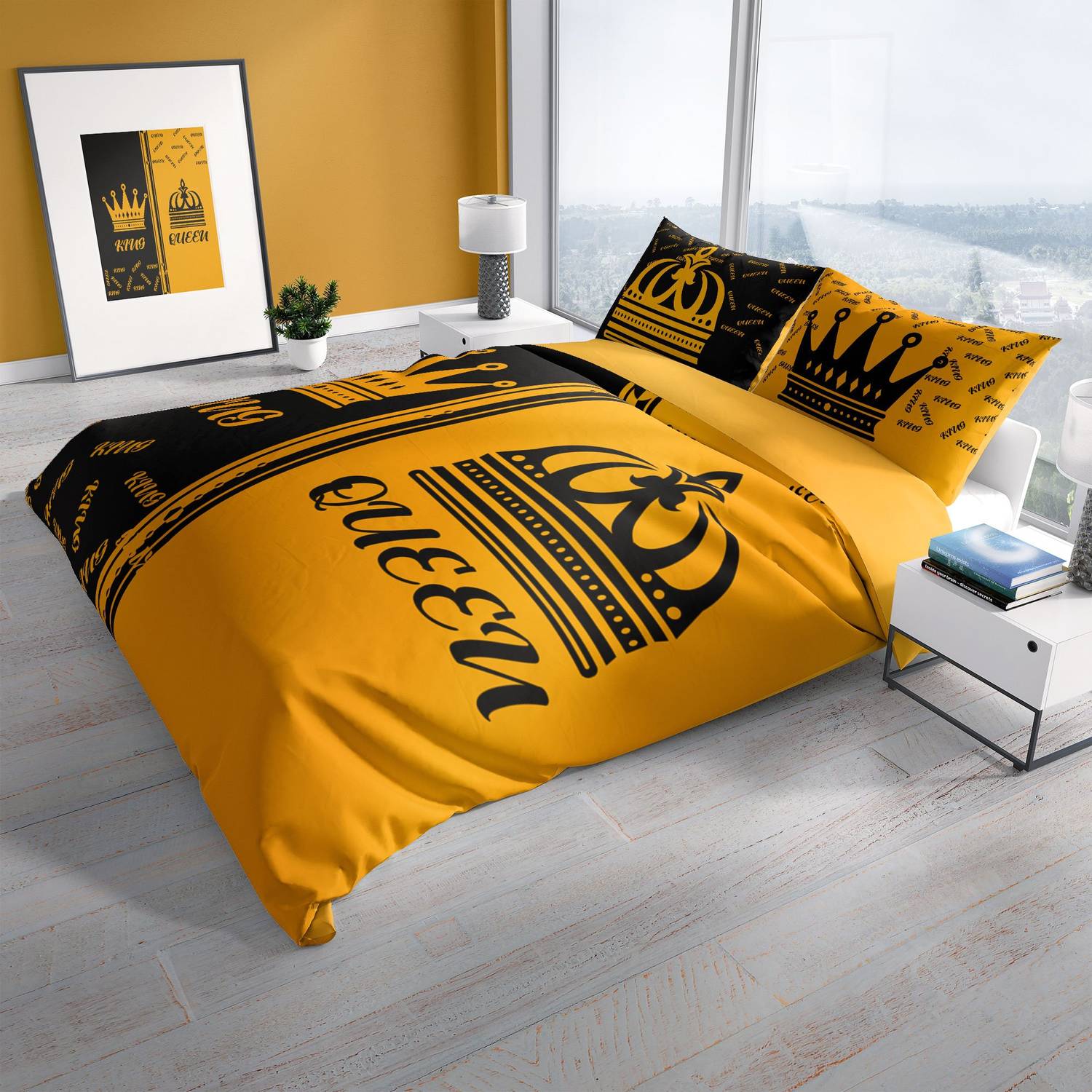 Ковдра Cattleya King-Queen 3D з бавовняного сатину, двоспальний комплект із цифровим друком, 200x220 см, м'яка структура, яскраві кольори, 100% бавовна