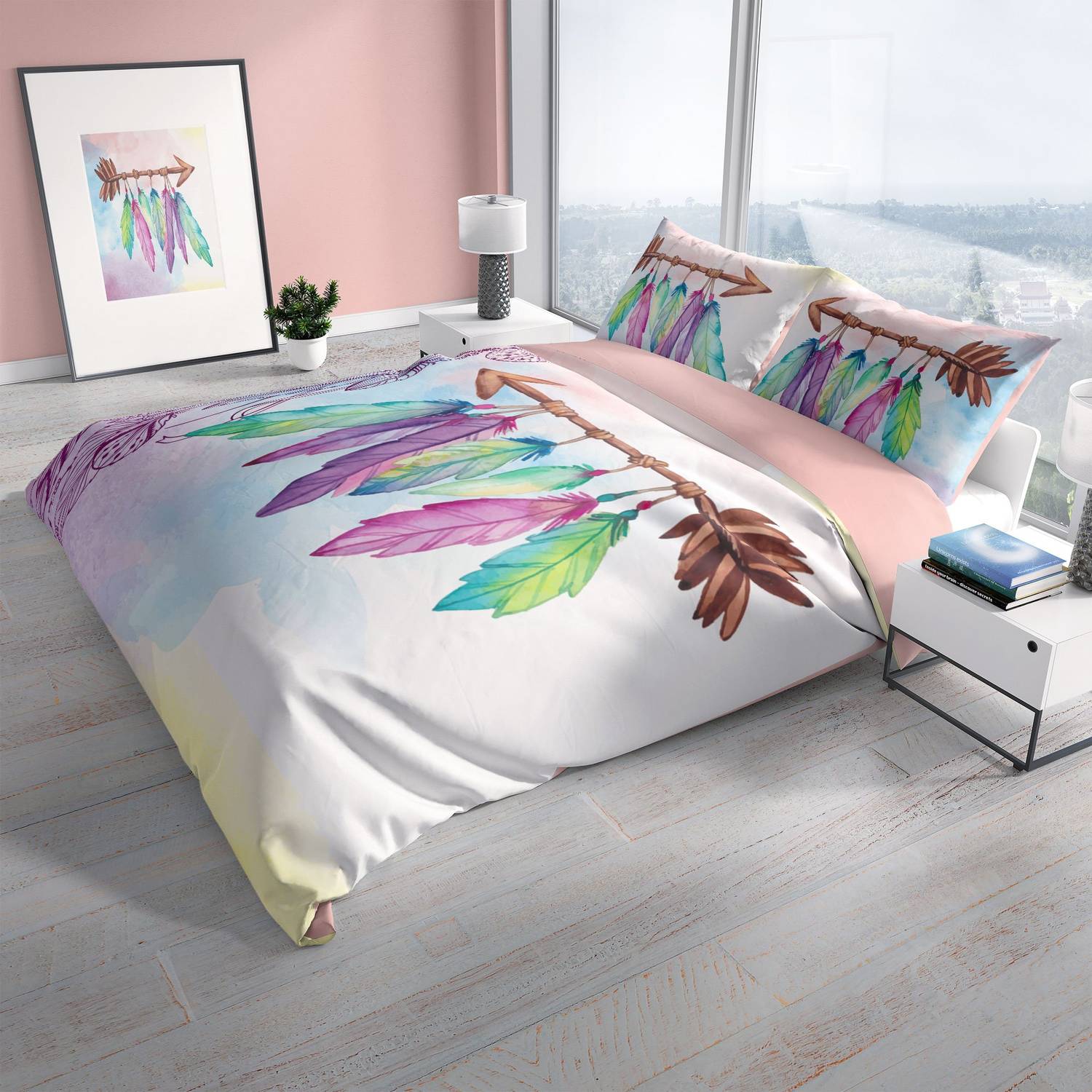 PerlaSera Sleep 3D Cotton Satin Double Duvet Cover Set