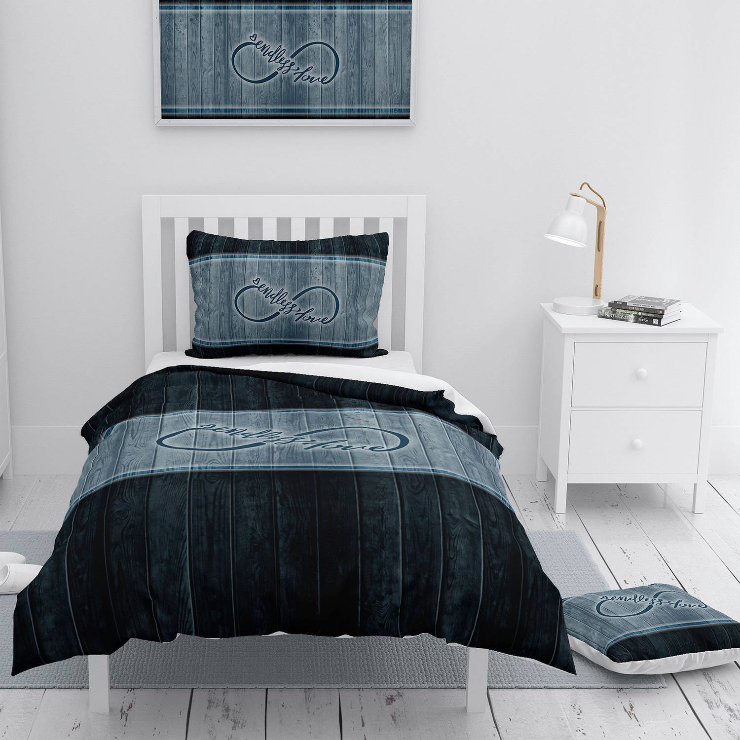 MonoHome Endless 3D Cotton Satin Single Duvet Cover Set