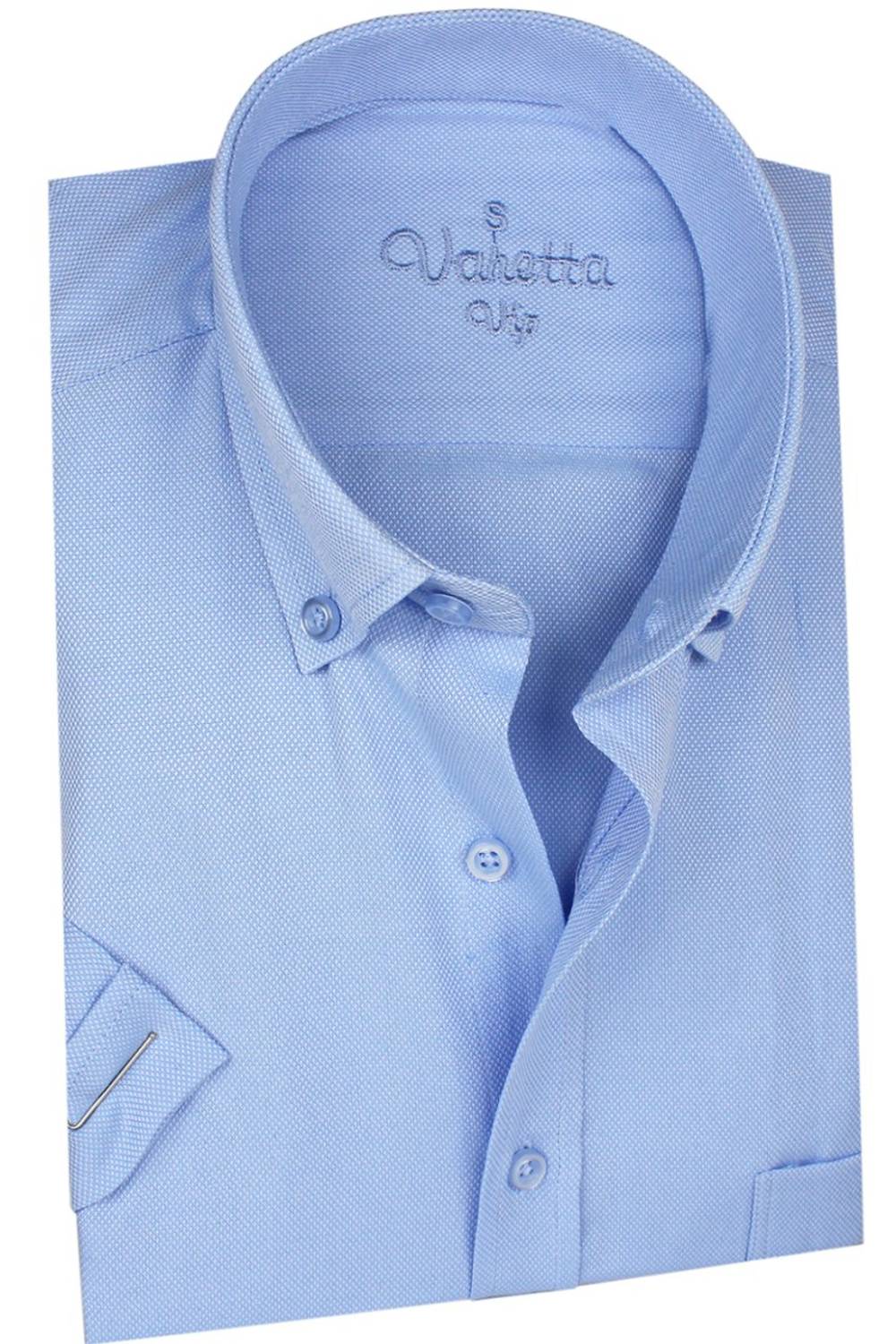 Men's White Short Sleeve Classic Cut Collar Buttoned Oxford Men's Shirt