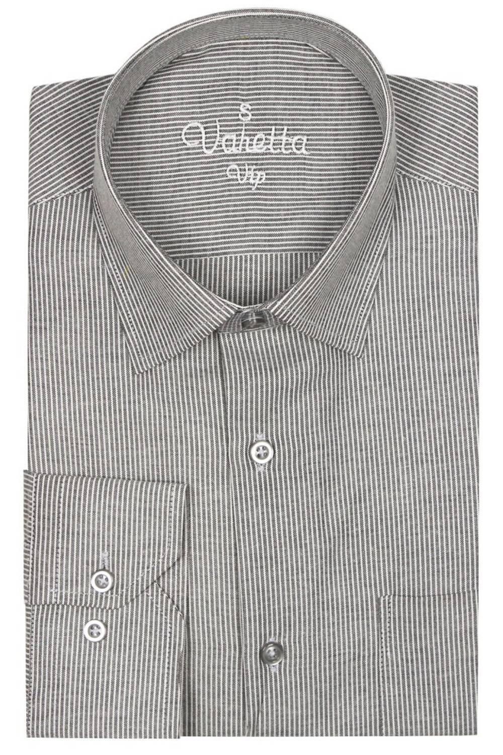 Tek Cepli Uzun Kollu Klasik Kesim Gri Erkek Gömlek