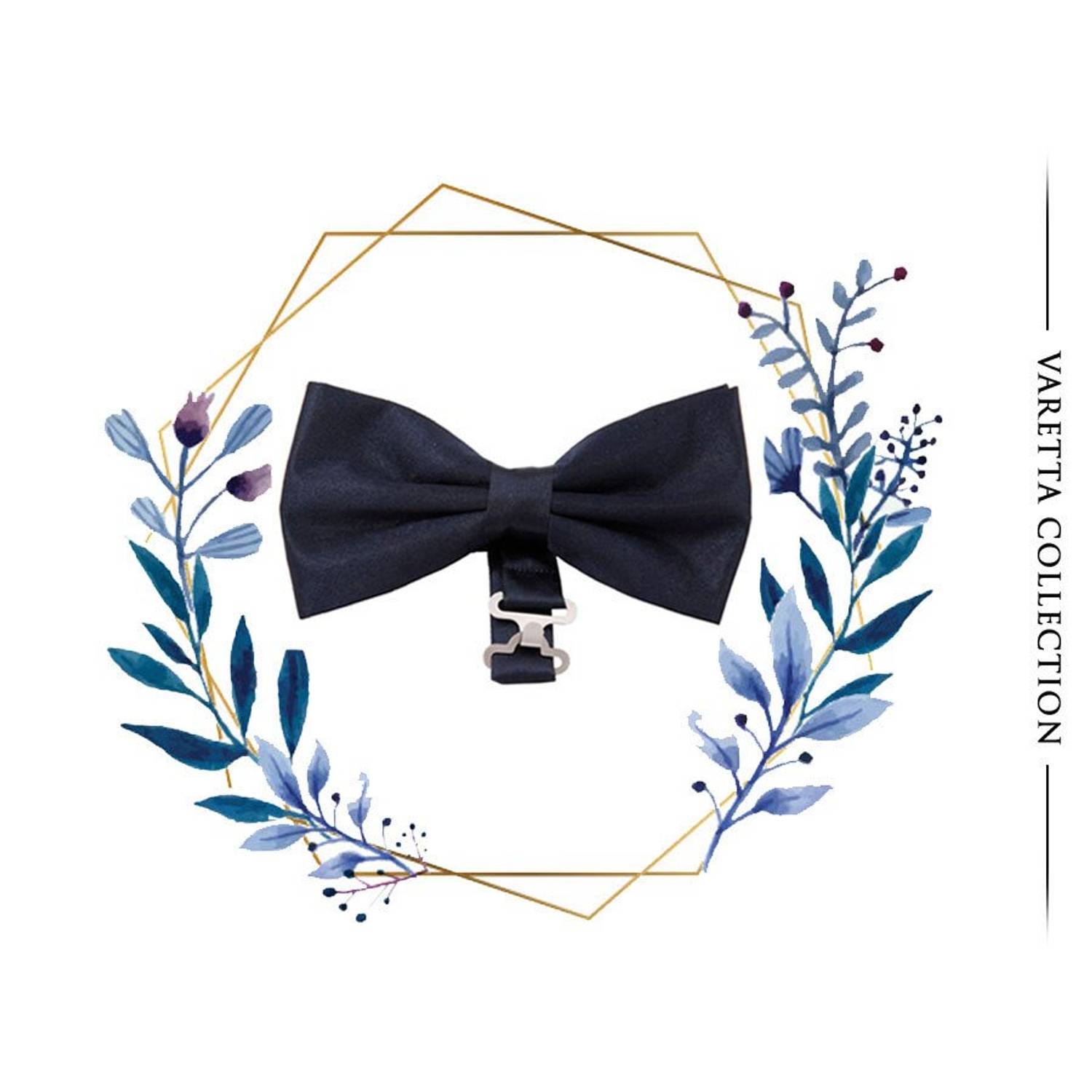 Yetişkin Lacivert Tek Renk Ayarlana Bilir Erkek Papyon