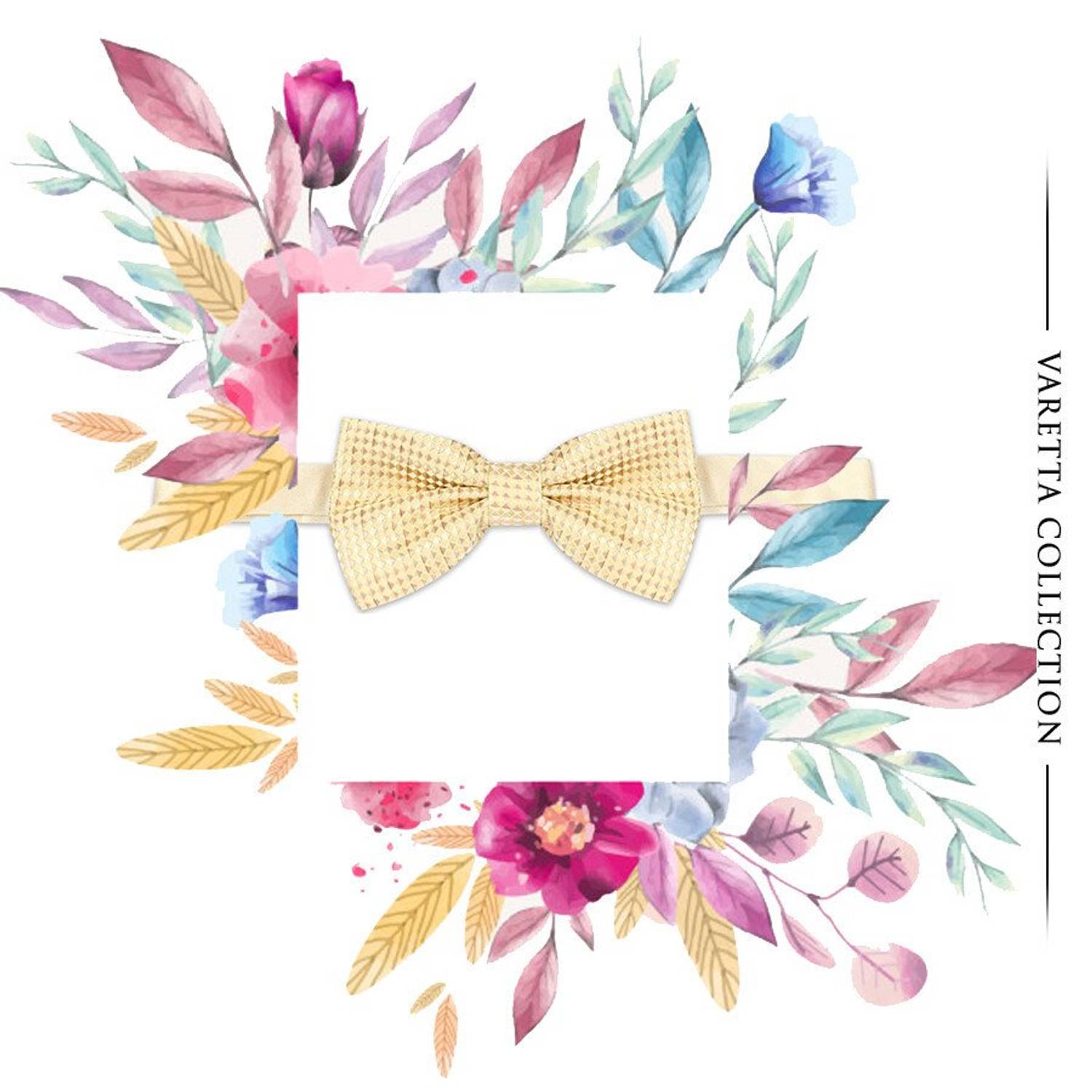 Регулируемый желтый бабочка для мужчин от VARETTA, 100% полиэстер, универсальный размер, идеальный выбор для особых случаев