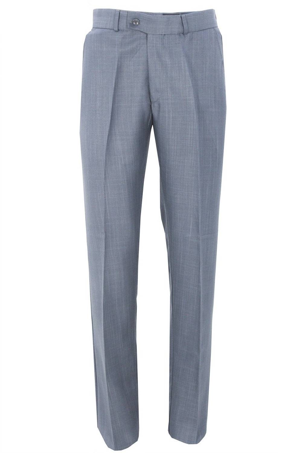 Varetta Men's Gray Fabric Trousers