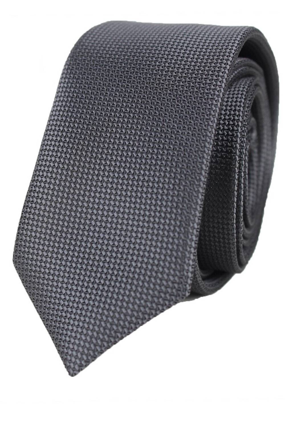 Men's Smoked Dobby Eyelet Patterned Narrow Tie