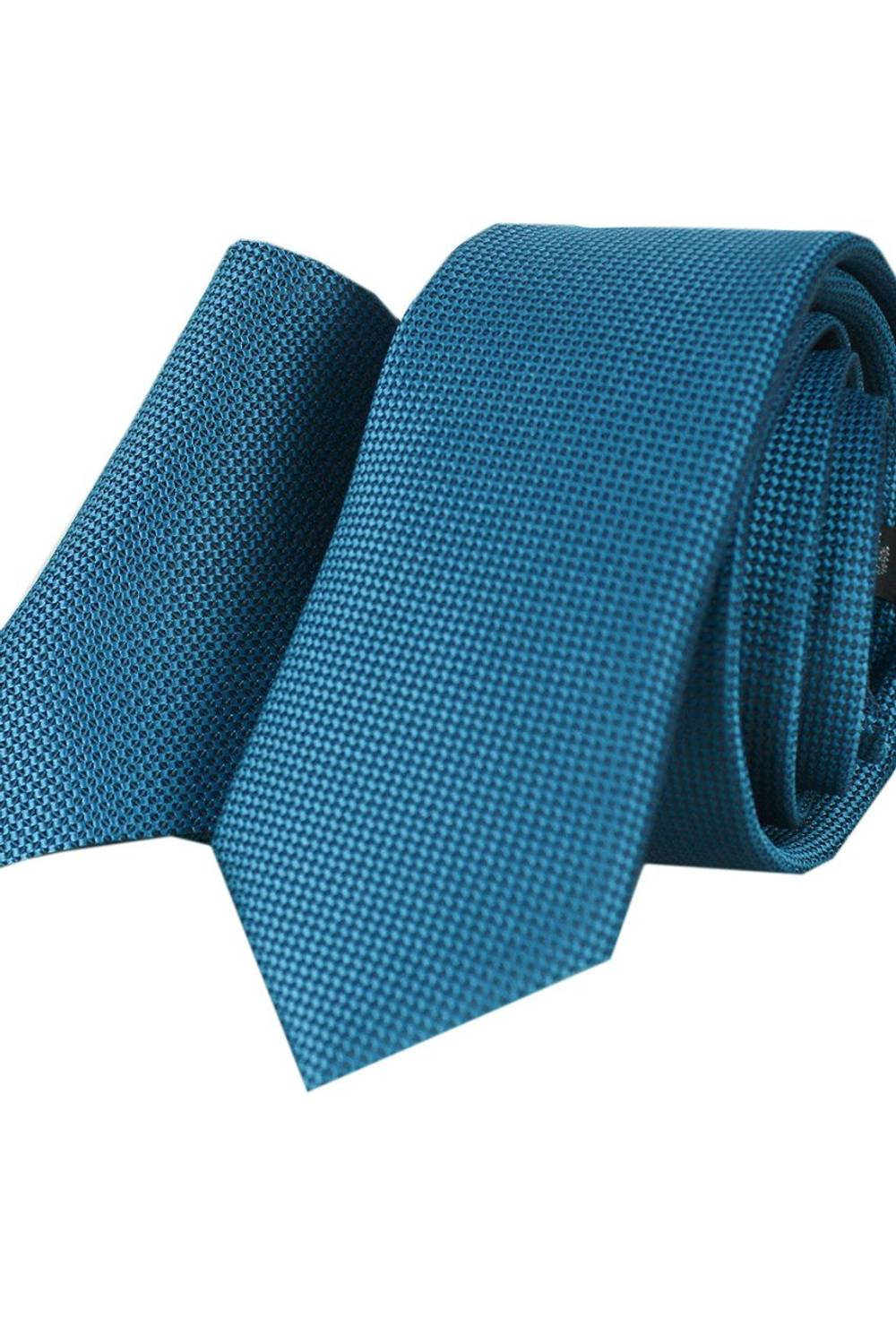 Чоловічий вузький крават з візерунком у формі пташиних очей, коралового кольору, 5.7 см завширшки, 135 см завдовжки, з подарунковою затискачкою