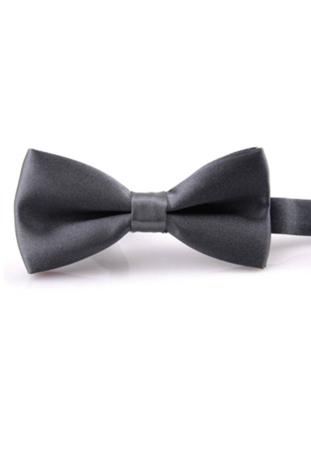 Мужской серый сатиновый галстук-бабочка VARETTA из 100% полиэстера для взрослых