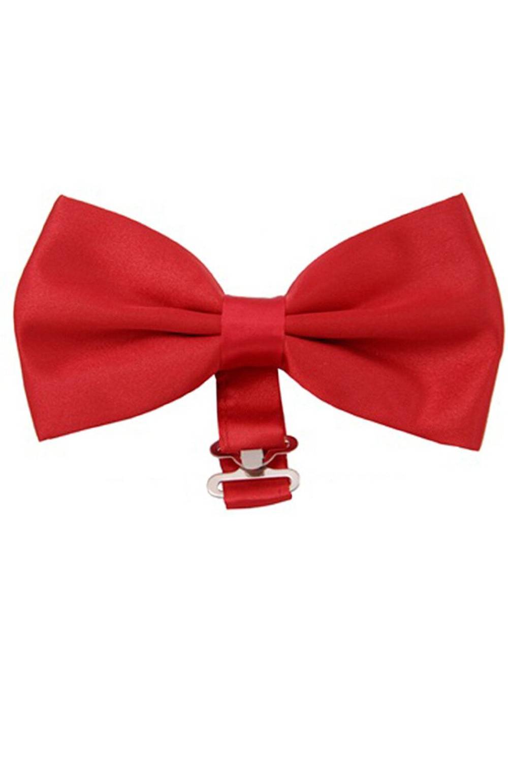 Varetta Men's Red Satin Fabric Bowtie