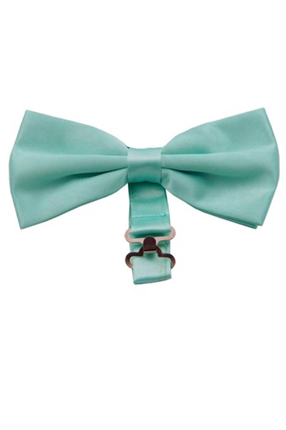 Varetta Men's Mint Green Satin Fabric Bowtie