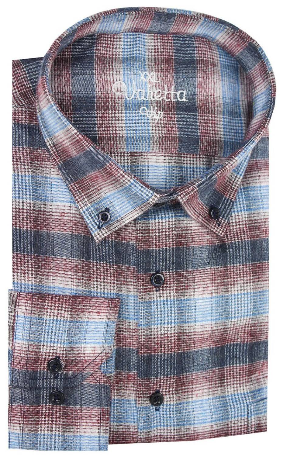 Varetta Erkek Mavi Geniş Kesim Cepli Kışlık Erkek Gömlek