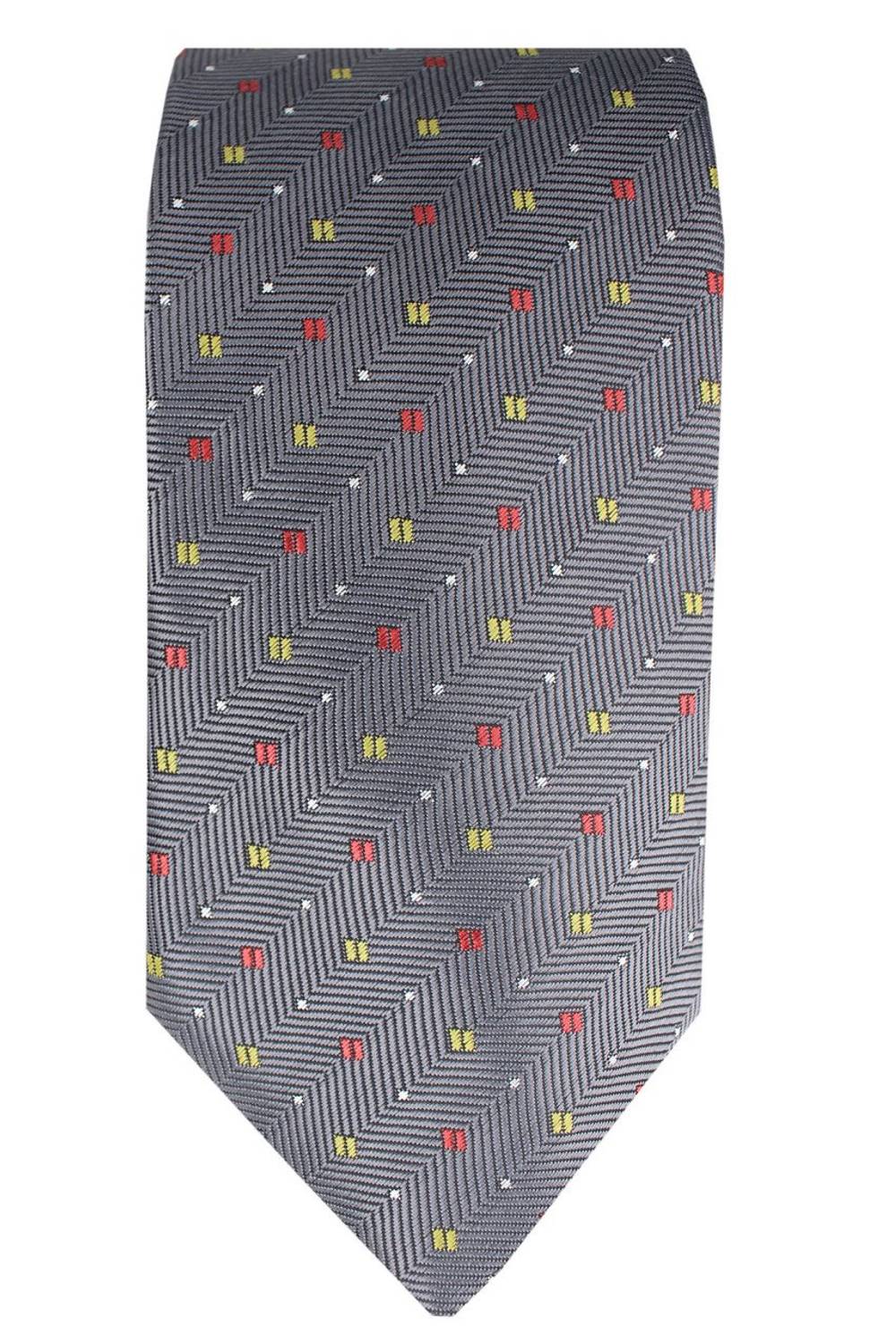 Men's Smoked Wide Patterned Handkerchief Tie
