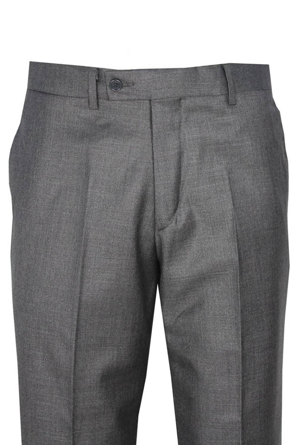 Men's Smoked Polyviscon Fabric Trousers