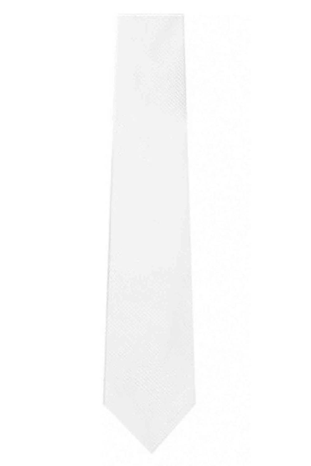 Мужской белый узкий сатиновый галстук с платком и подарок в виде зажима для галстука