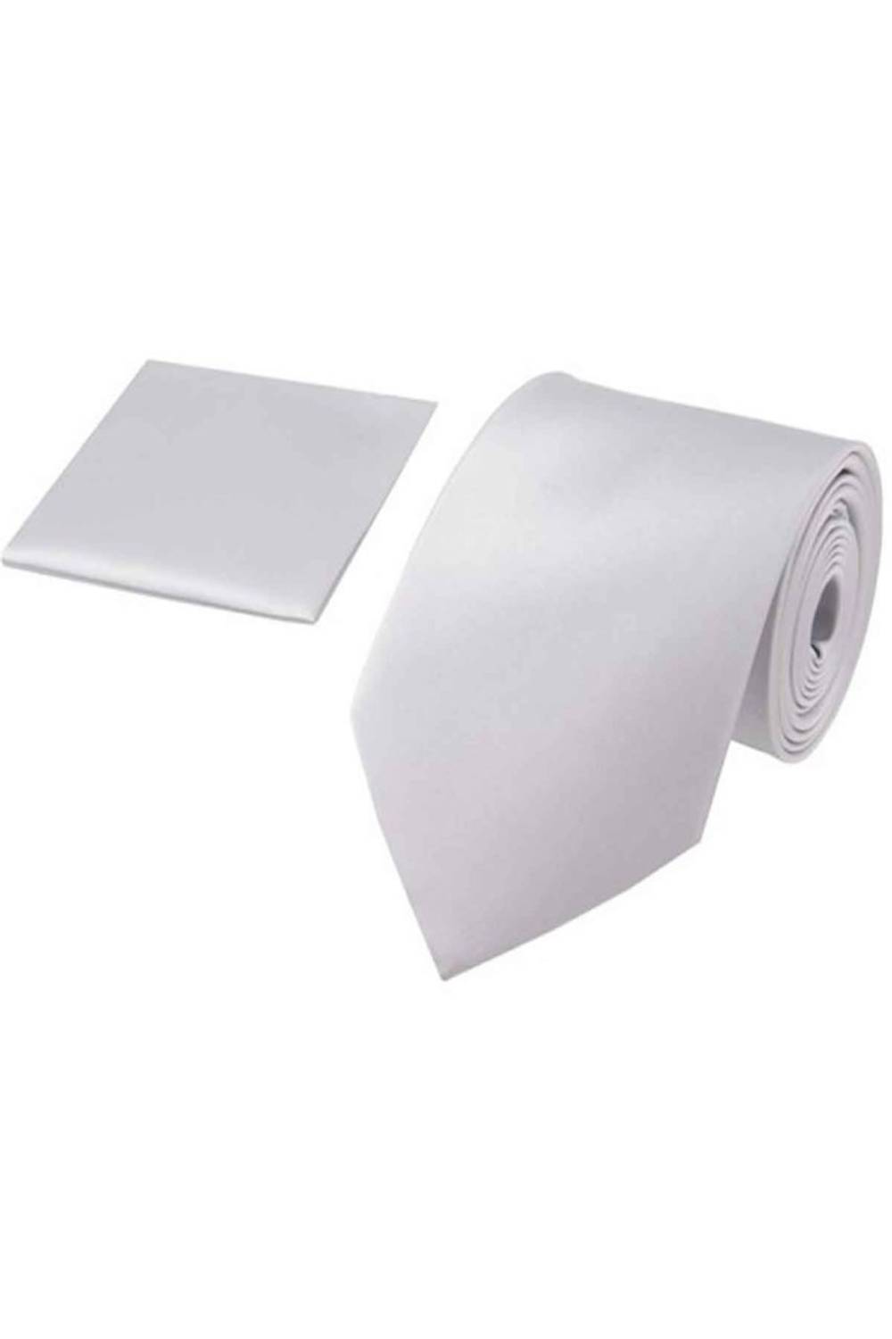 Чоловічий сірий ширококроєний атласний краватка з кишеньковим квадратом, подарунком - класичний стиль для елегантного образу