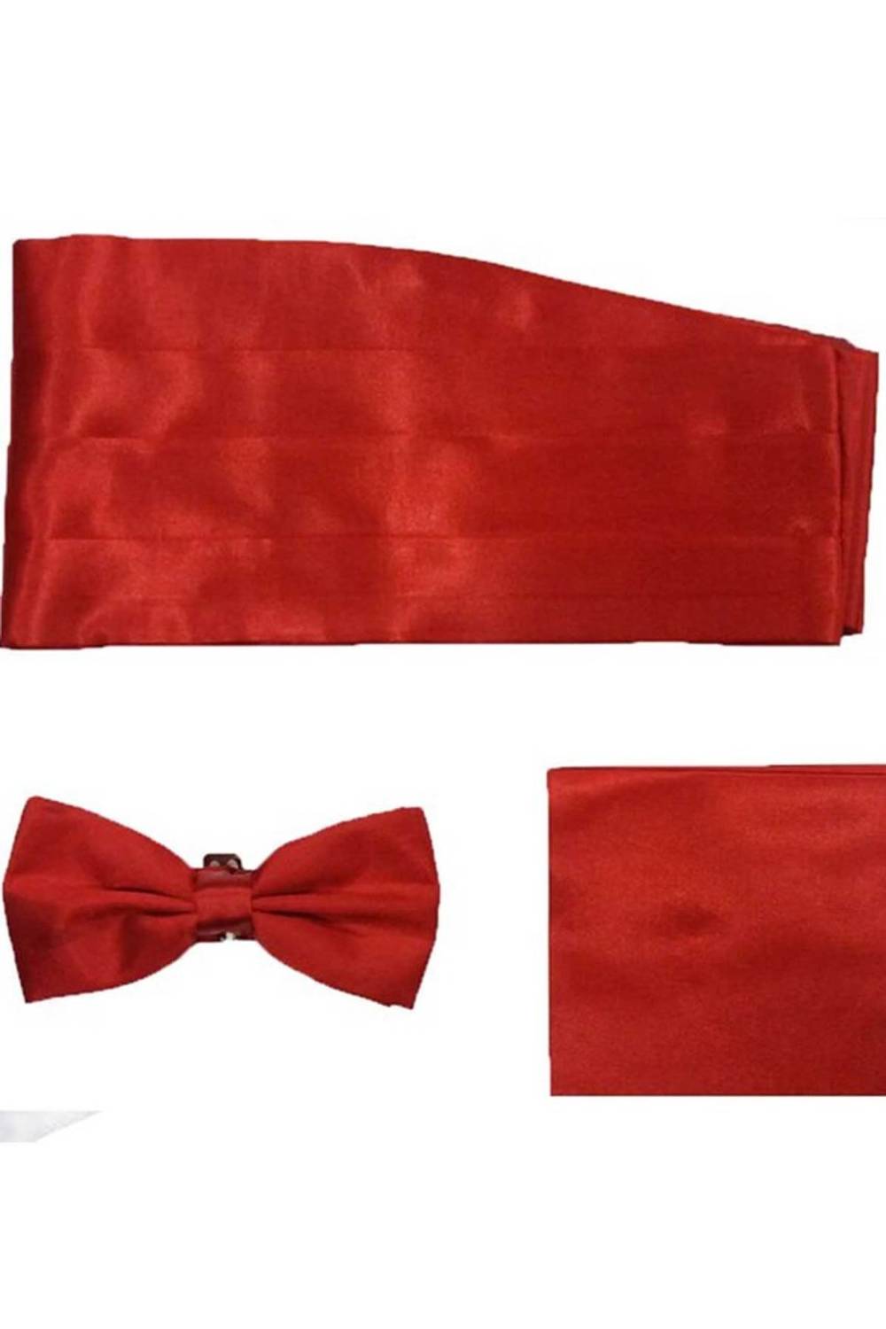 Erkek Kırmızı Damatlık Kuşak Set