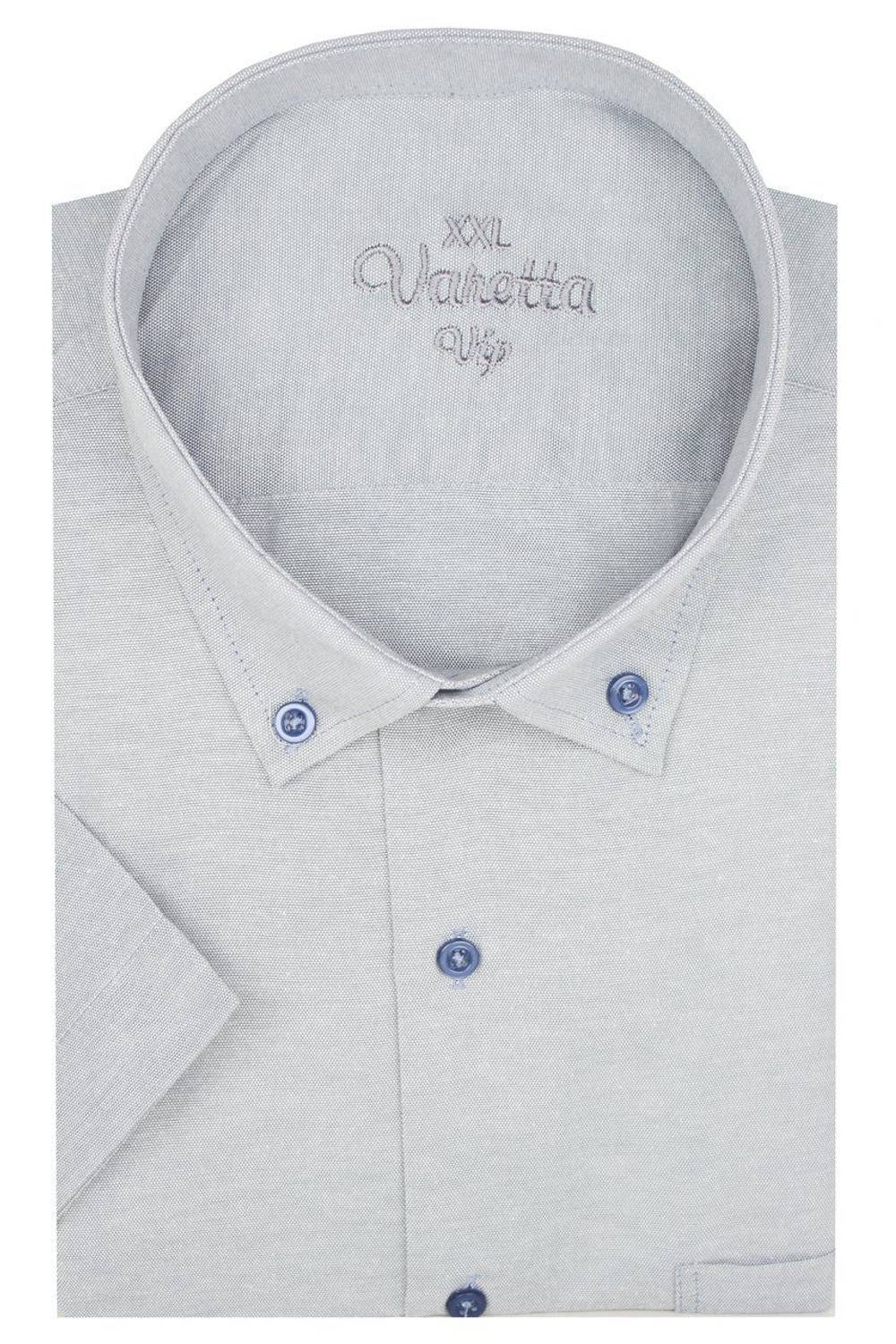 قميص Varetta للرجال بأكمام قصيرة باللون الرمادي بالإضافة إلى المقاس