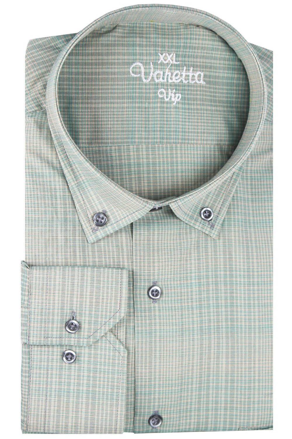 Большой размер мужская рубашка с длинными рукавами и кнопками, светло-зеленая, стильный дизайн, карманы, комфортный материал