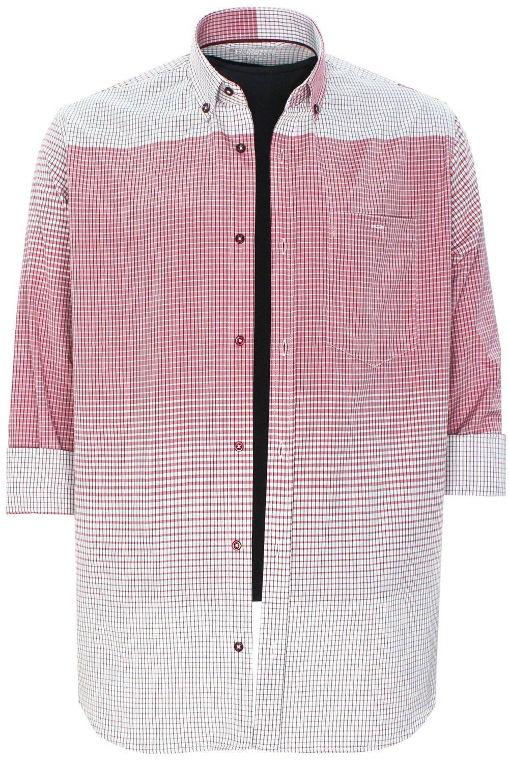 Varetta Men's White Persian Checkered Long Sleeve Shirt