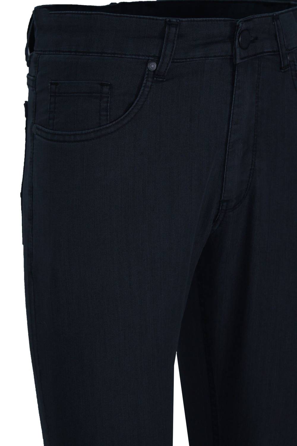 Varetta Men's Dark Navy Blue Top Pocket Summer Tensel Jeans