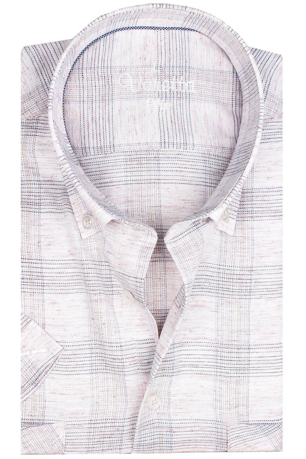 Varetta Erkek Soft Pembe Çift Cepli Pamuklu Kısa Kollu Gömlek