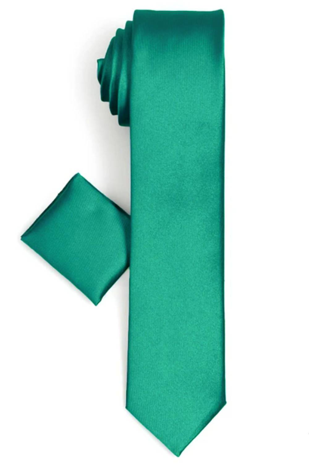 Varetta Erkek Yeşil Slim Kesim Mendilli Kravat