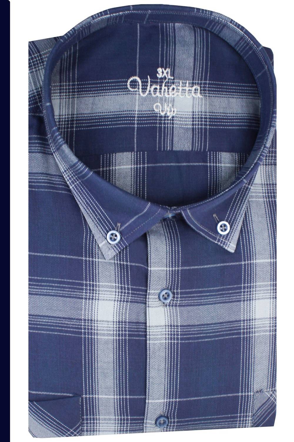 قمصان طويلة الأكمام للرجال ذات جيوب مزدوجة كبيرة الحجم باللون الكحلي، مصنوعة من القطن 100%، تصميم أنيق ومريح، خيارات مقاسات متنوعة