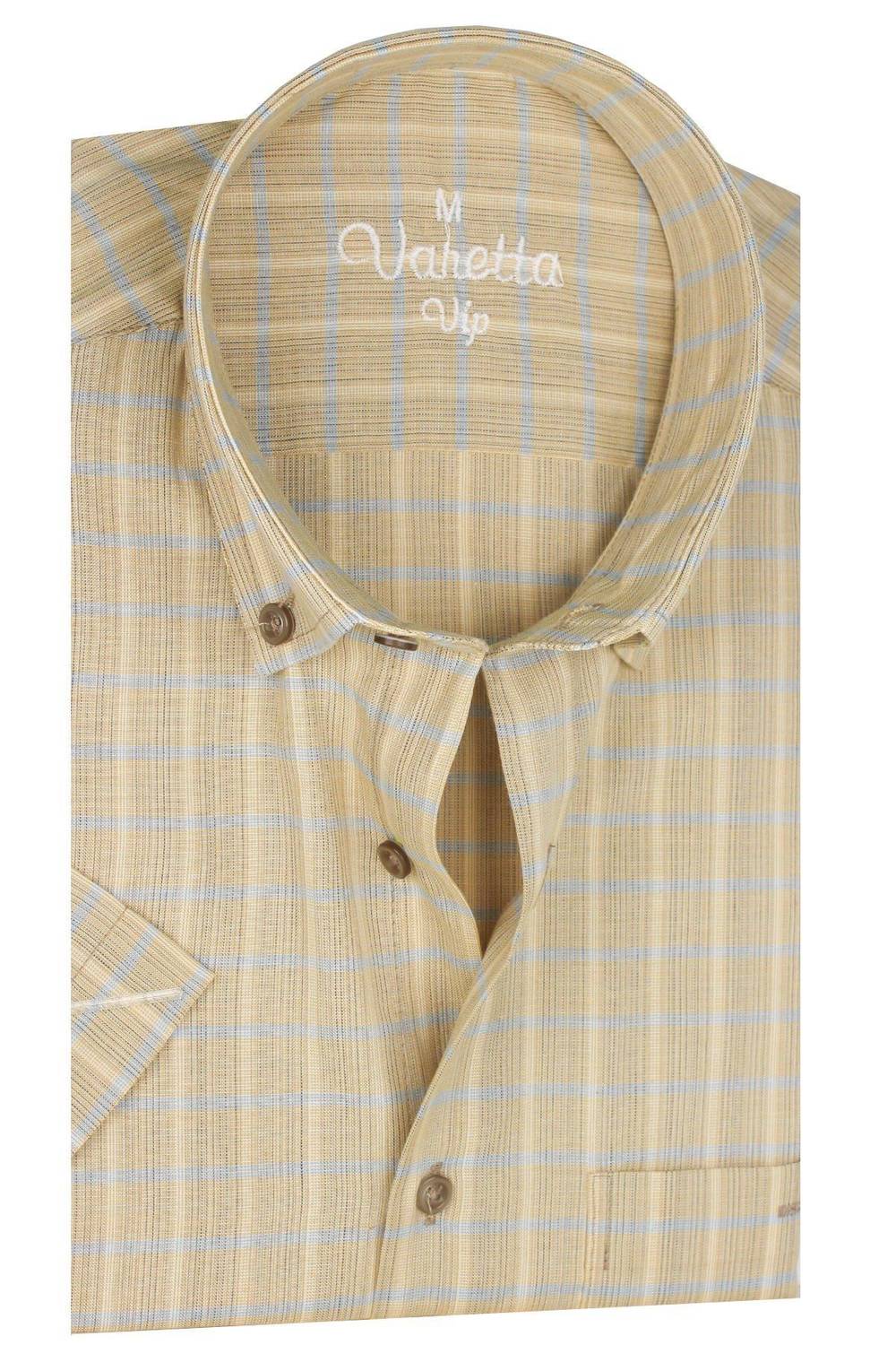 Varetta Hardal Rengi Kısa Kollu Pamuklu Yazlık Gömlek