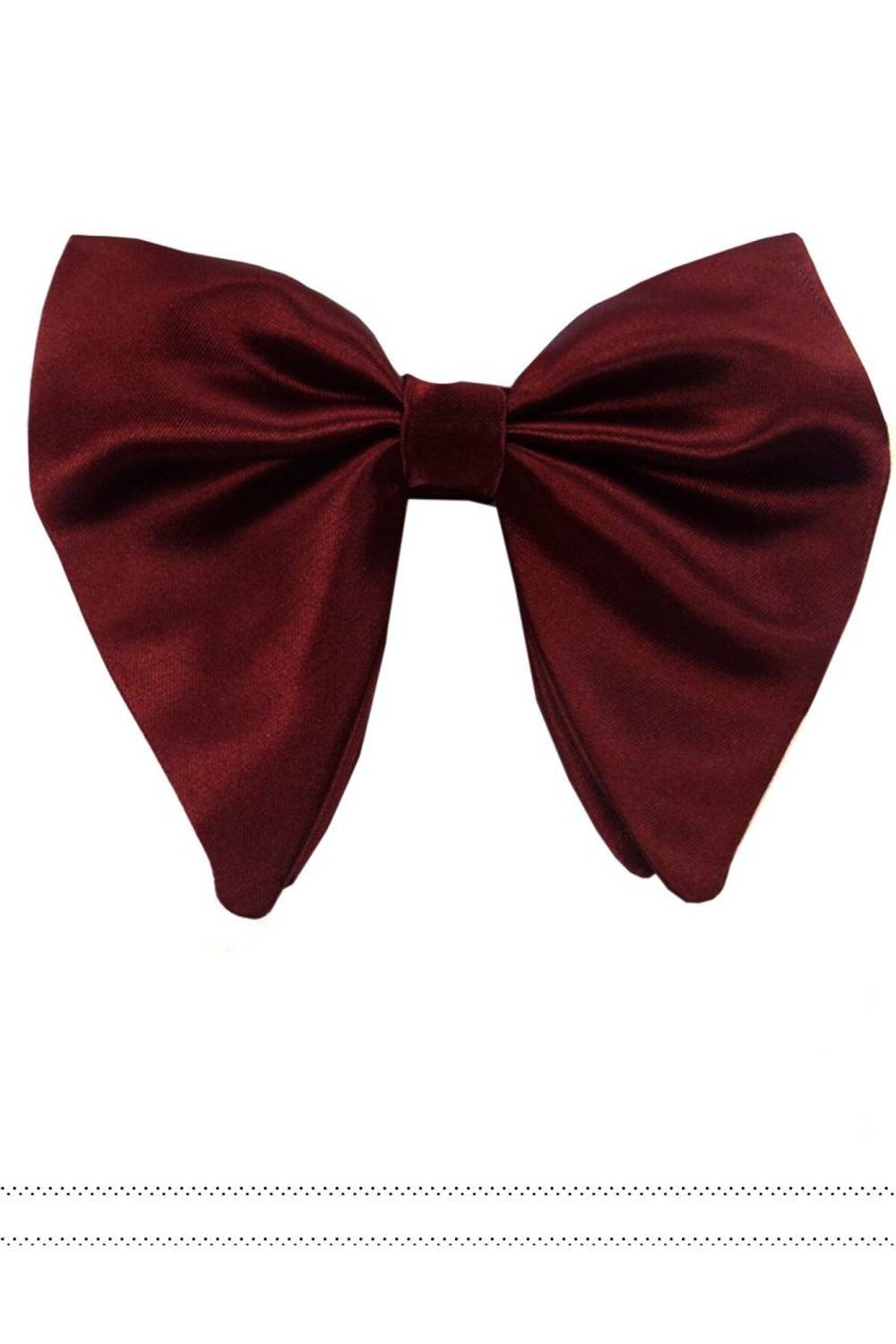 Великий однофоновий бордовий чоловічий метелик VARETTA з регульованим розміром з 100% мікрофібри, виготовлений в Туреччині