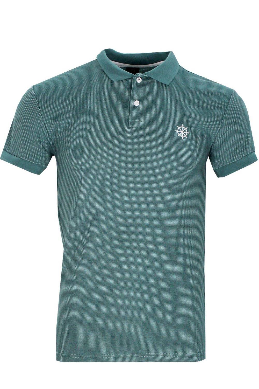 Varetta Men's Light Green Cotton Waffle Polo T-shirt for Comfort and Durability, Ideal Quality Wardrobe Essential