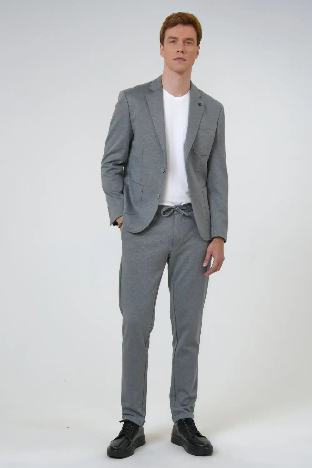 Slimfit Düz Takım Elbise