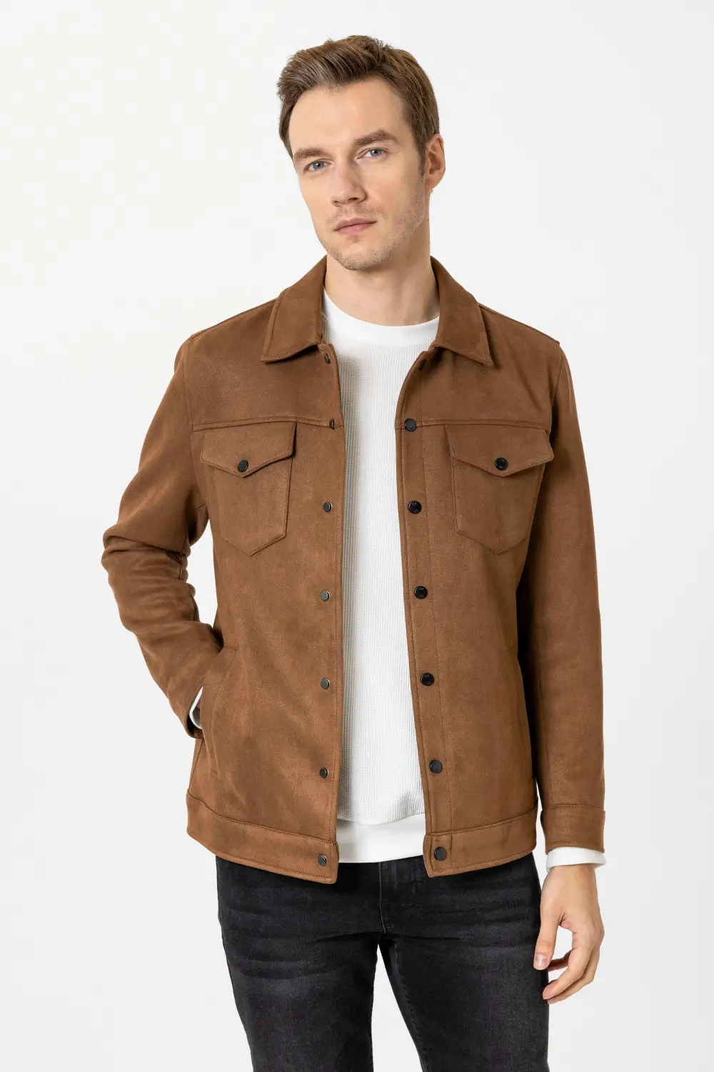 Slim Kalıp Düz Mont