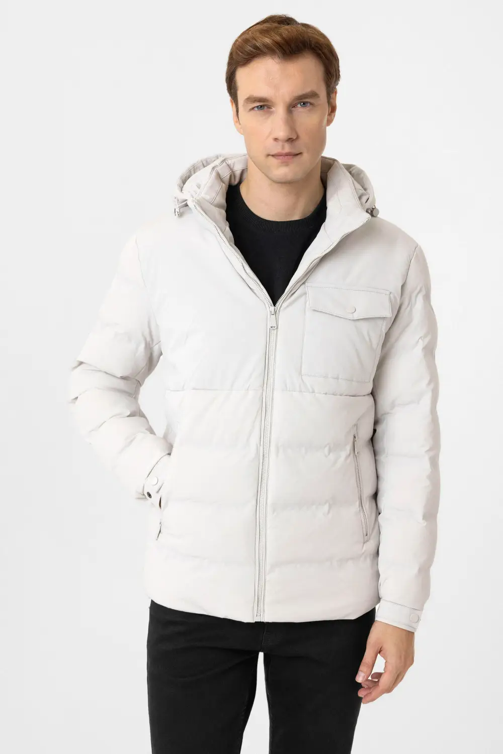 Slim Kalıp Kapitone Mont