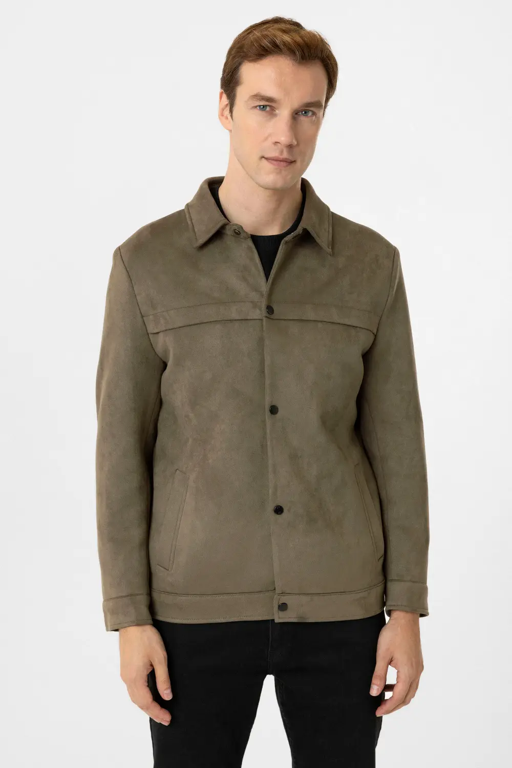 Slim Kalıp Düz Mont