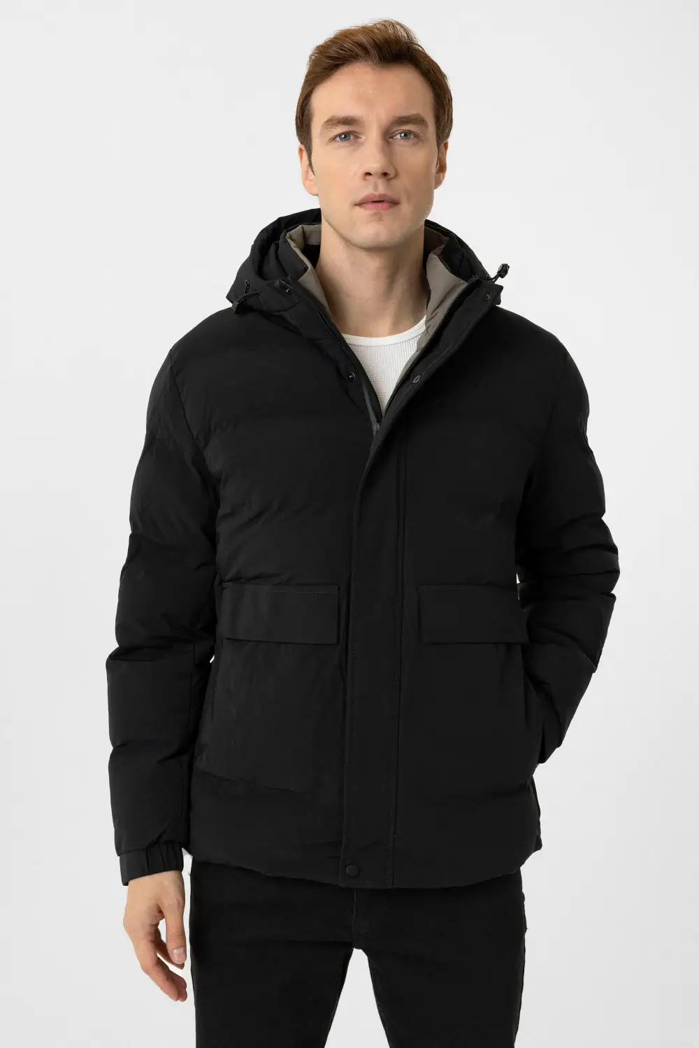 Slim Kalıp Kapitone Mont